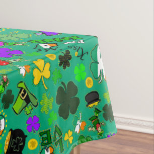 Nappe Leprechauns Champignons d'or Shamrock Vert irlanda