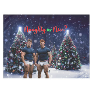 Nappe Les arbres de Noël lumineux de SlipperyJoe deux mu