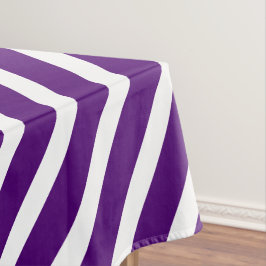 Nappe Les rayures modernes | Chic Royal violet & blanc r