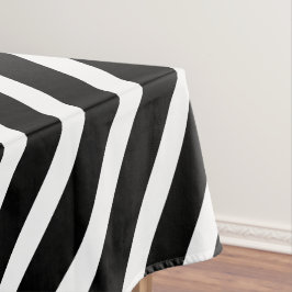 Nappe Les rayures modernes | Élégant Noir Et Blanc Gratt