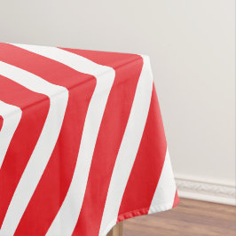 Nappe Les rayures modernes | Glamour rouge et blanc rayé