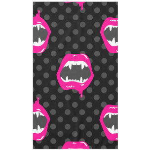 Nappe lèvres de vampire monstre créature à dents roses