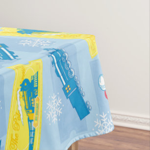 Nappe L'Express polaire Retro Train & Ticket Motif