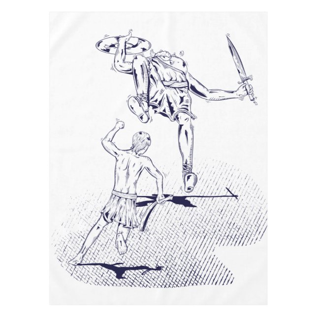 Nappe L'histoire de la Bible de David et Goliath (Devant)