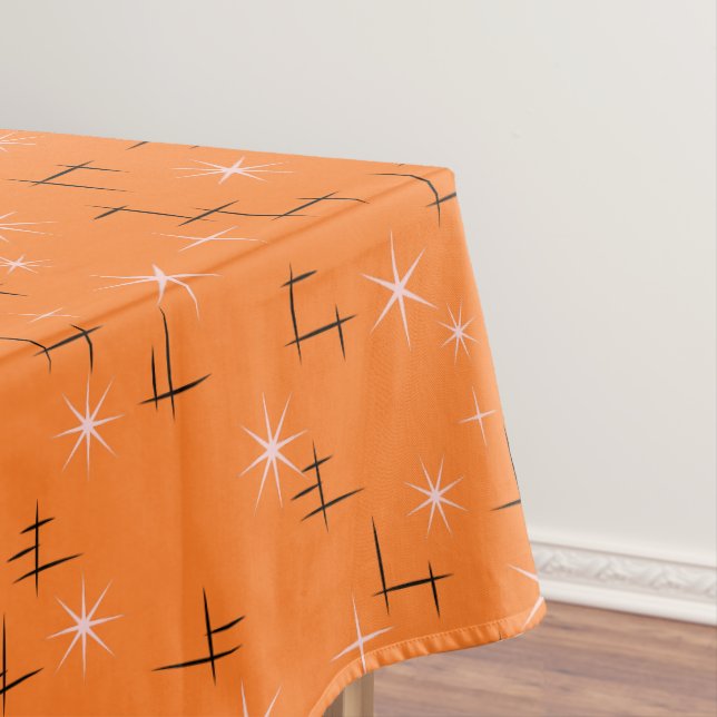 Nappe Lignes abstraites et étoiles de rose sur rétro (In Situ)