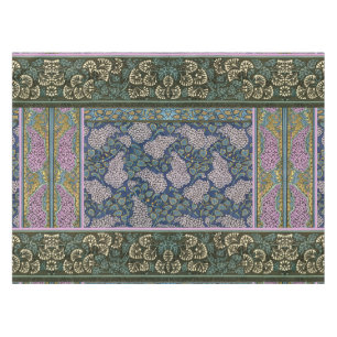 Nappe LILAS de l'ART NOUVEAU, vert bleu lilas de