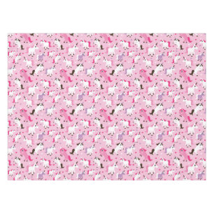 Nappe l'illustration de licorne badine l'arrière - plan