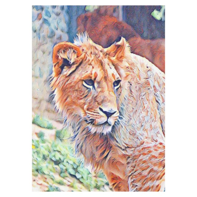 Nappe lion d'aquarell (Devant)