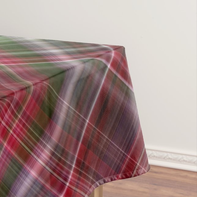 Nappe Little Red Berries Red et Green Plaid (In Situ)