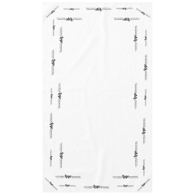 Nappe Logo De Marque Sur Mesure Noir Et Blanc (Devant)