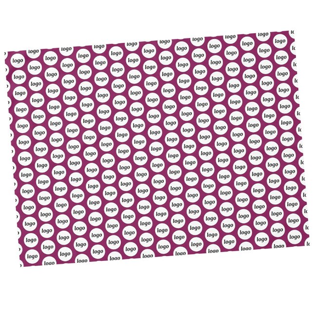 Nappe Logo Motif Marque commerciale Cherry Pink (Simple logo pattern business promotional cherry pink tablecloth for trade shows, catering and events)