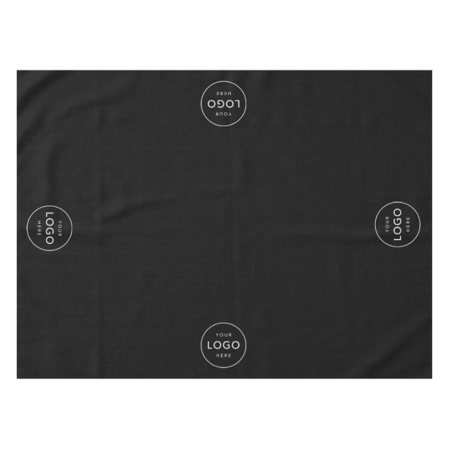 Nappe Logo personnalisé 4 Cercles Entreprise Restaurant  (Devant (Horizontal))