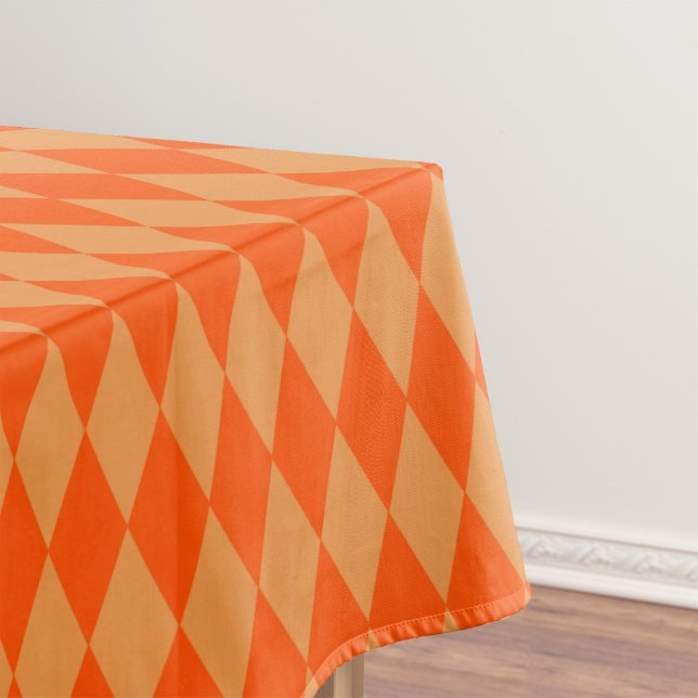 Nappe Losanges damier orange clair et foncé  (Créateur téléchargé)