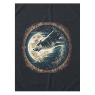Nappe Loup vintage et lune classique