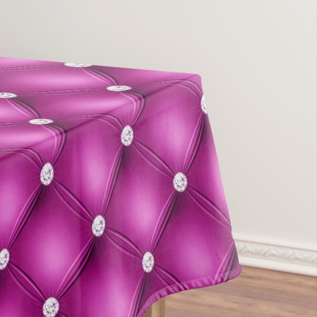 Nappe Luxueux rose Diamond Motif Tufted (In Situ)