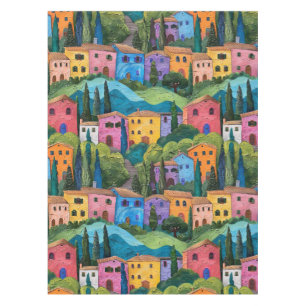 Nappe Maisons toscanes colorées