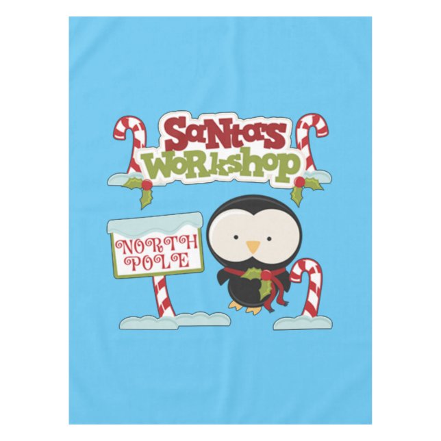 Nappe Manchot de l'atelier du Père Noël (Devant)