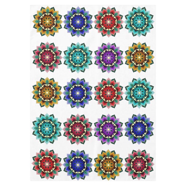 Nappe Mandala en différentes couleurs (Devant)