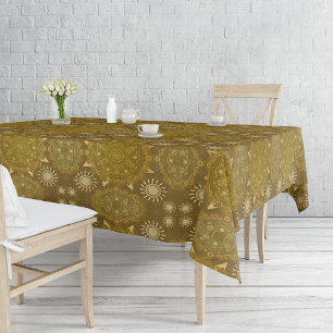 Nappe Mandala moderne hexa or ursidae (le motif)