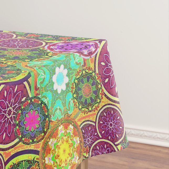 Nappe Mandalas colorées (In Situ)