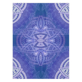 Nappe Mandalas en motifs mixtes bleu néerlandais