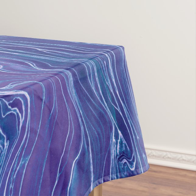Nappe Marbre de dentelle bleu lavande Acrylique Abstract (In Situ)