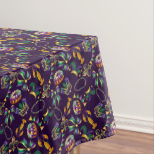 Nappe Mardi Gras Motif violet