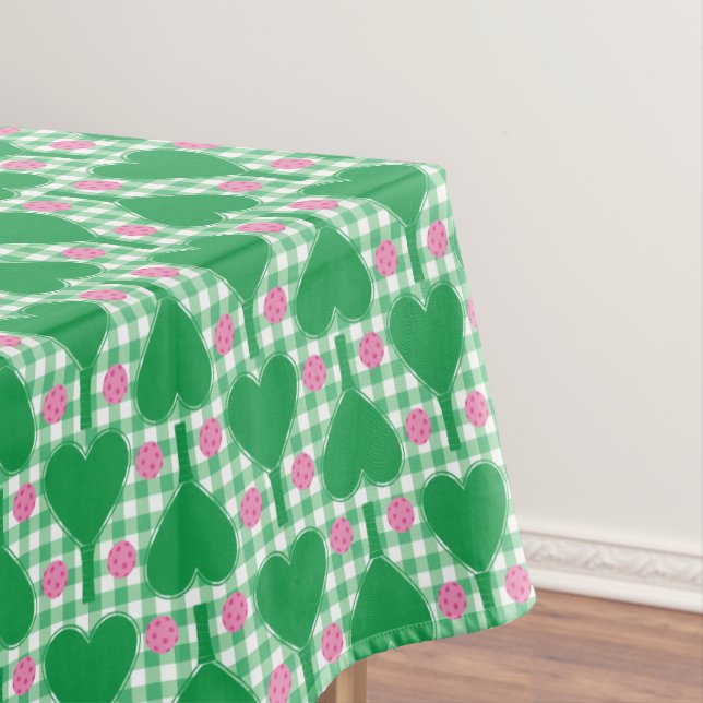 Nappe Mariage gingham vert et rose de Preppy pour Pickle (In Situ)