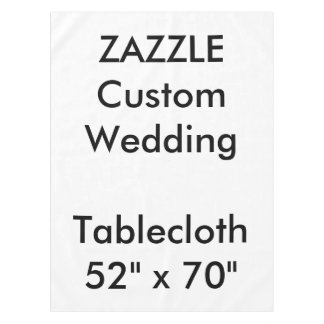 Nappe mariage personnalisée 52" x 70"
