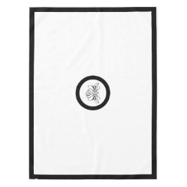 Nappe Mariage Rose noir Calligraphie