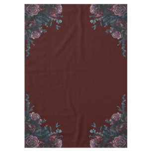 Nappe Maroon foncé Mauve Gothique Mariage élégant