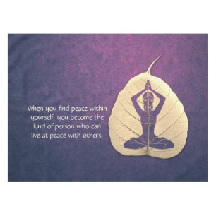 Nappe Méditation de l'enseignant de Yoga Pose Bodhi Leaf