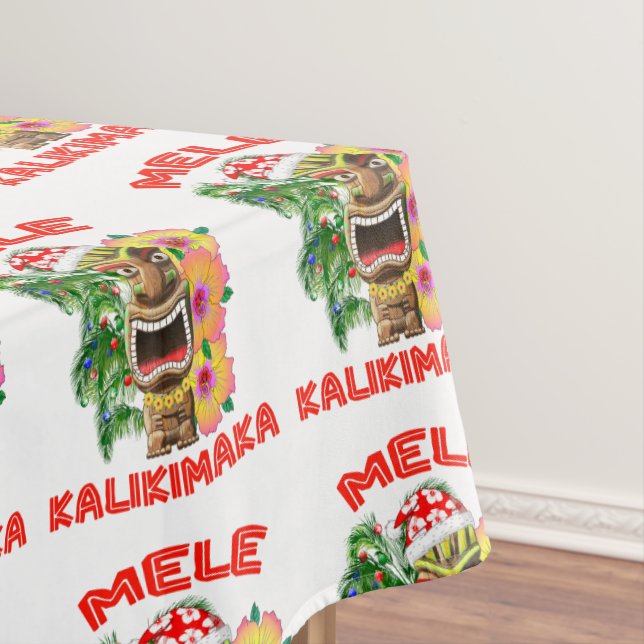 Nappe Mele Kalikimaka Santa Claus Tiki (In Situ)