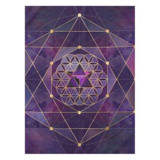 Nappe Merkabah en fleur de vie - Géométrie sacrée
