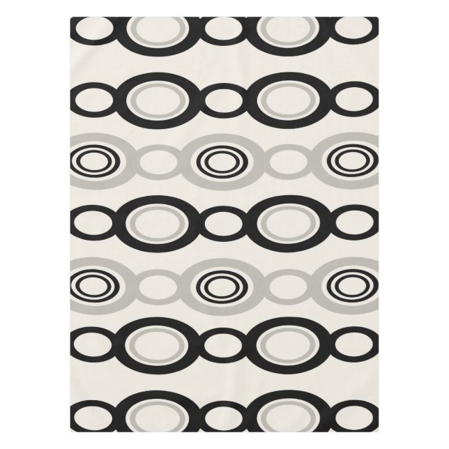 Nappe Mi-siècle Chaîne moderne Liens Black Grey (Devant)