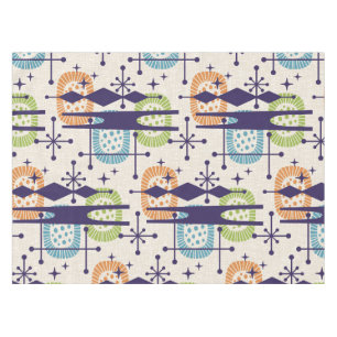 Nappe Mi-siècle moderne âge atomique Motif Abstrait