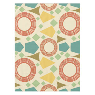 Nappe Mi-siècle moderne géométrique coloré
