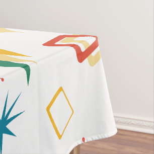Nappe Mid Mod Atomique Mid-Century Moderne Formes Rétro
