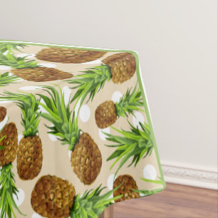 Nappe Mignon Ananas Pointillé & Chevron Marron