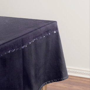 Nappe Minuit Indigo Romance   Satiny Grunge Damask