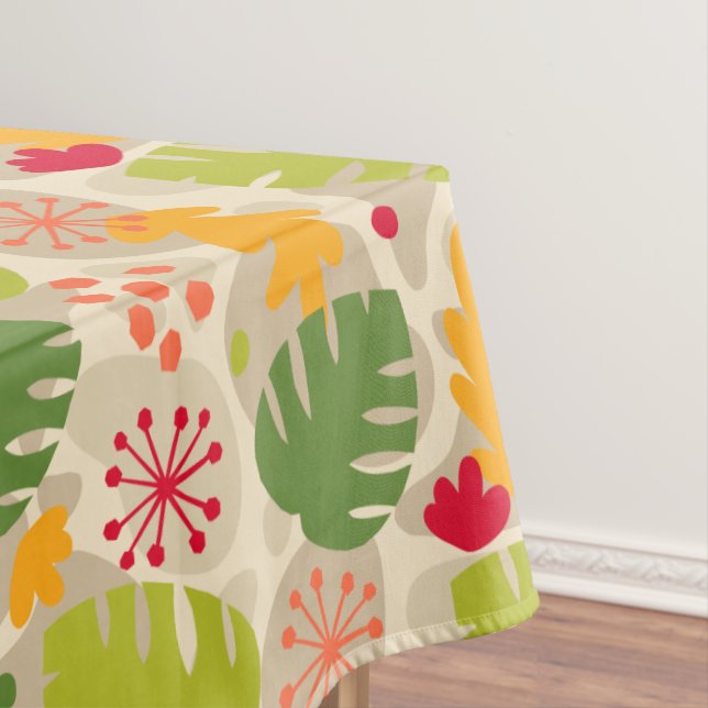 Nappe Mod Monstera Feuille Abstraite Hawaii Tropical - C (In Situ)