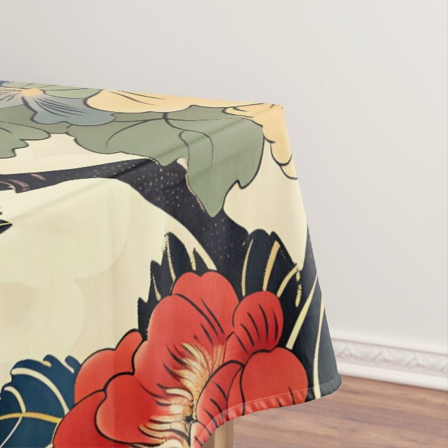 Nappe Modèle floral japonais Ukiyo-E Art (In Situ)
