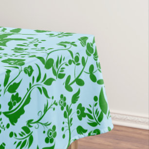 Nappe Modèle floral vert G01. L Blue BG