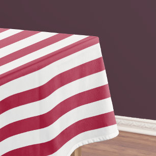 Nappe Moderne Elegant Chic Magenta White Stripes Motif