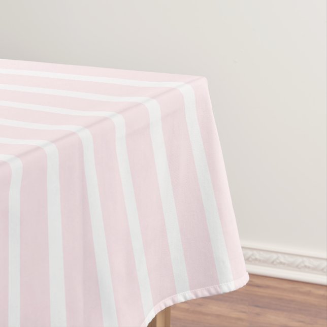 Nappe Moderne rose vif rayures blanches motif chic migno (In Situ)