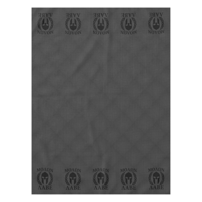 Nappe Molon Labe Warriors Laurels sur le carbone noir (Devant)