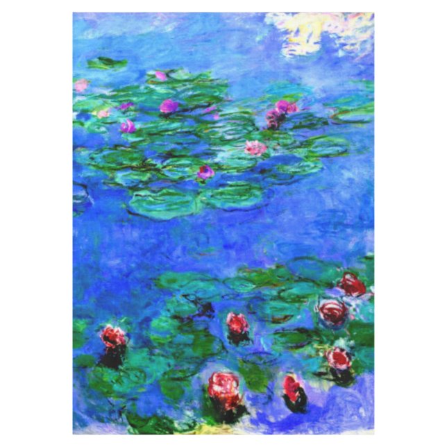Nappe Monet - Lys d'eau (rouge) (Devant)