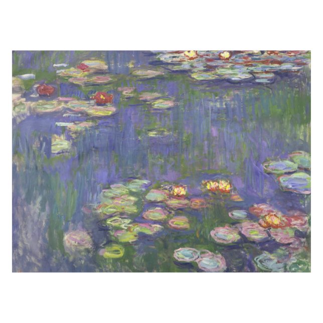 Nappe Monet Water Lilies Chef-d'oeuvre Peinture (Devant (Horizontal))