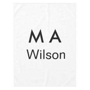 Nappe Monogramme simple ajoutez votre lettre de nom homm