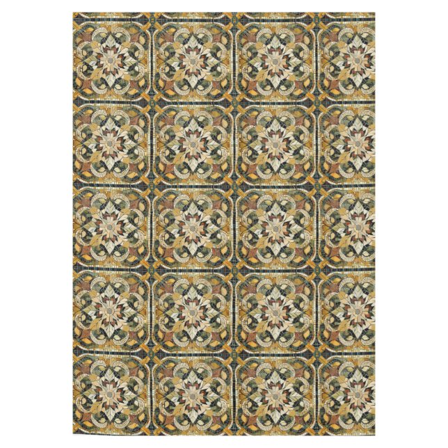 Nappe Mosaïque d'élégance terrestre (Devant)